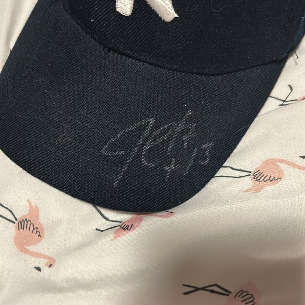 Yankees Adjustable Cap Autographed Jim Leyritz #13 - Picture 2 of 6